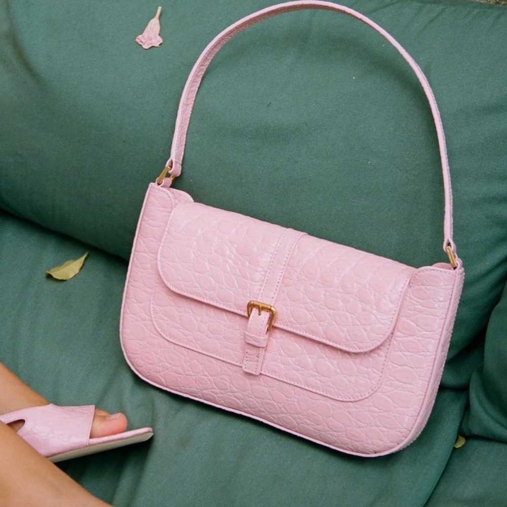 Miranda Peony Grained Leather Purse